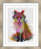 Rainbow Splash Fox 2 Fine Art Print