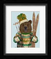 Bear in Christmas Sweater Fine Art Print