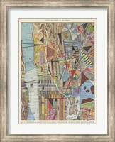 Modern Map of New York I Fine Art Print