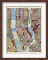 Modern Map of New York II Fine Art Print