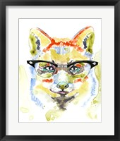 Smarty-Pants Fox Framed Print