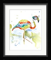 Smarty-Pants Flamingo Framed Print