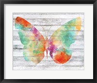 Wings on Wood I Framed Print