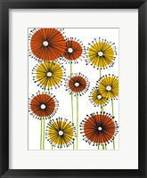 Flower Wheels II Framed Print