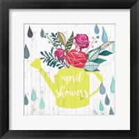 April Showers & May Flowers I Framed Print