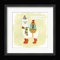 Fa-la-la-la Llama I Framed Print