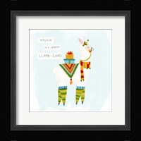 Fa-la-la-la Llama II Framed Print