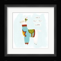 Fa-la-la-la Llama IV Framed Print