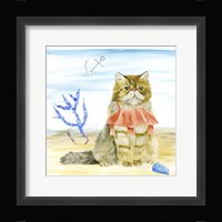 Summer Purr Party I Framed Print