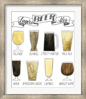 Beer Info Graphic Fine Art Print