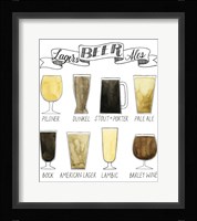 Beer Info Graphic Fine Art Print