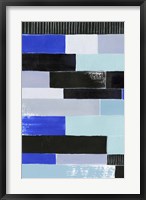 Black & Blue Bricks I Fine Art Print