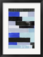 Black & Blue Bricks I Fine Art Print