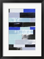 Black & Blue Bricks II Fine Art Print