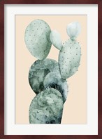 Cactus on Coral I Fine Art Print
