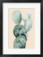 Cactus on Coral I Framed Print