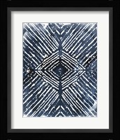 Indigo Ink Motif IV Framed Print