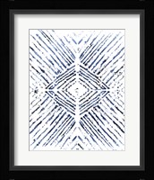Indigo Ink Motif VI Framed Print