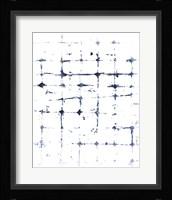 Indigo Ink Motif VII Framed Print