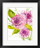 Bouquet Rose I Framed Print