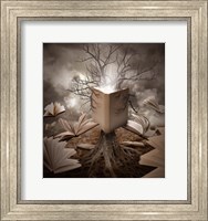 Old Tree Reading Story Book Fine Art Print