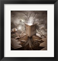 Old Tree Reading Story Book Fine Art Print