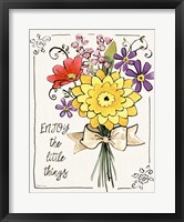Sunny Bouquets IV Framed Print