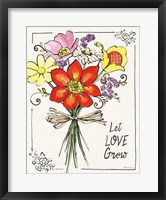 Sunny Bouquets I Framed Print