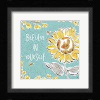 Bee Happy V Framed Print