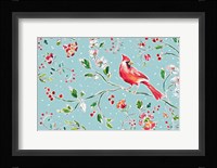 Holiday Wings II Blue Framed Print