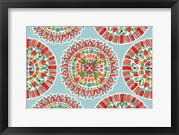 Holiday Wings VII Blue Framed Print