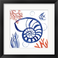 Coastal Jewels I Framed Print