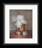 Vintage Peony Dreams Shadows Fine Art Print