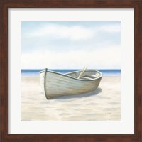 Beach Days I No Fence Flowers Crop Fine Art Print