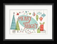 Retro Christmas I Framed Print