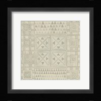 Geometric Tone on Tone II Dark Framed Print