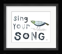 Bird Words III Framed Print