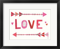 Love Words III Framed Print