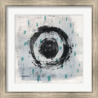 Zen Circle II Crop with Teal Fine Art Print