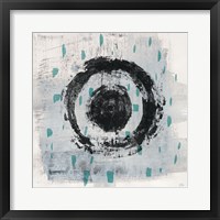 Zen Circle II Crop with Teal Fine Art Print