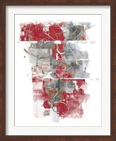 Moving In and Out of Traffic I Red Grey Fine Art Print