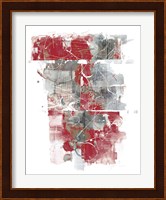 Moving In and Out of Traffic I Red Grey Fine Art Print