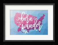 Geo Map Boho II Framed Print