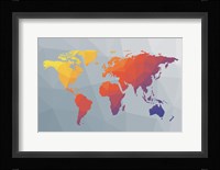 Geo Map I Framed Print