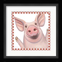 Farm Friends IV Border Framed Print