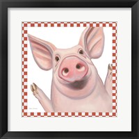 Farm Friends IV Border Framed Print