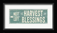 Harvest Signs VI Framed Print