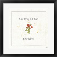 Christmas Cuties III - Naughty is the New Nice Framed Print