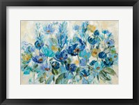 Scattered Blue Flowers Fine Art Print