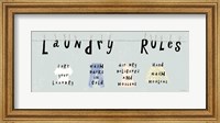 Laundry Rules I Fine Art Print